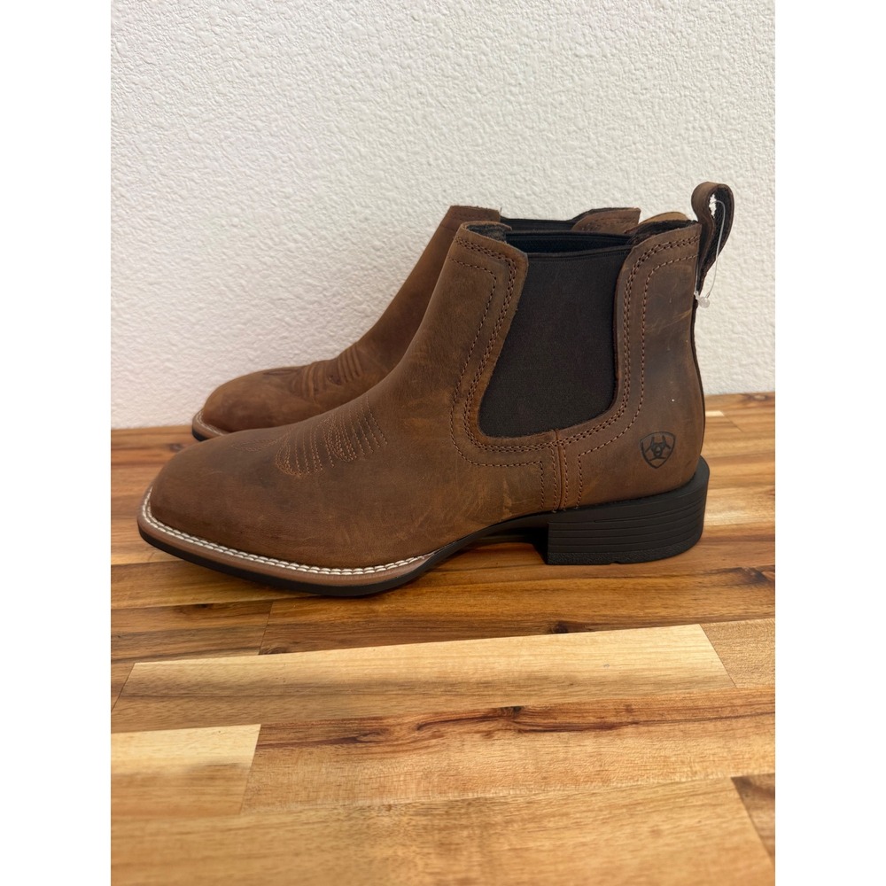 Ariat Booker Chelsea Boot Brown Leather Western Boots 10031452 Size 8.5 D